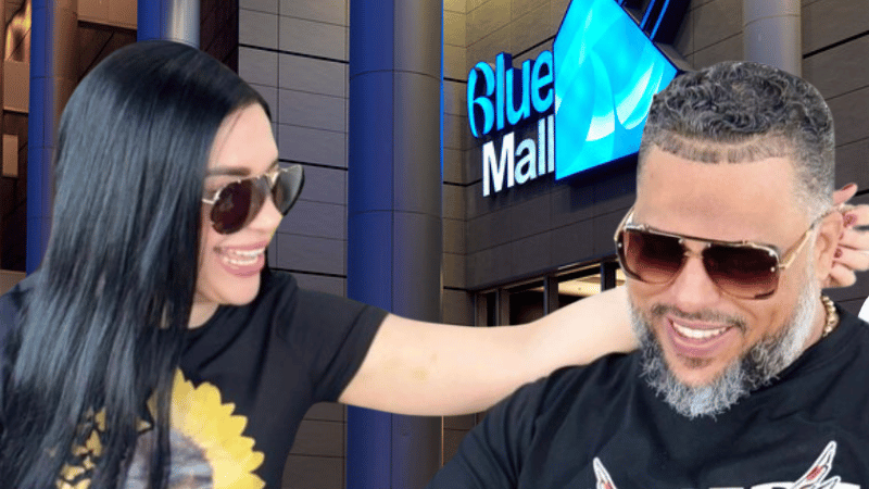 VIDEO – Amelia Alcántara y su expareja protagonizan nuevo enfrentamiento en Blue Mall